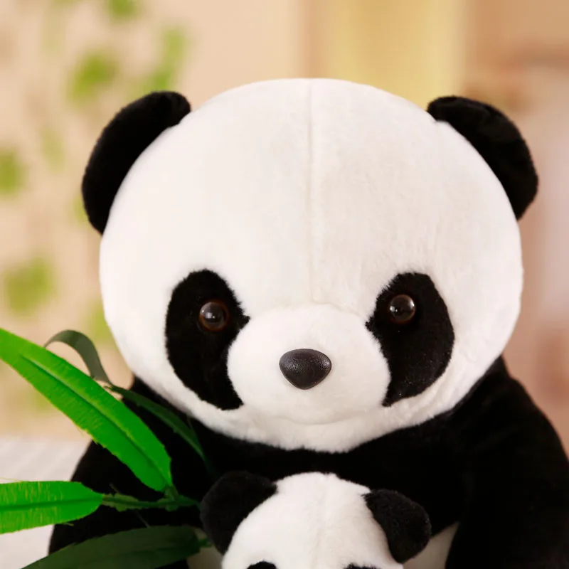 Pandas Мягкая кукла с бамбуковой милой пандой для мамы и сына милая плюшевая игрушки