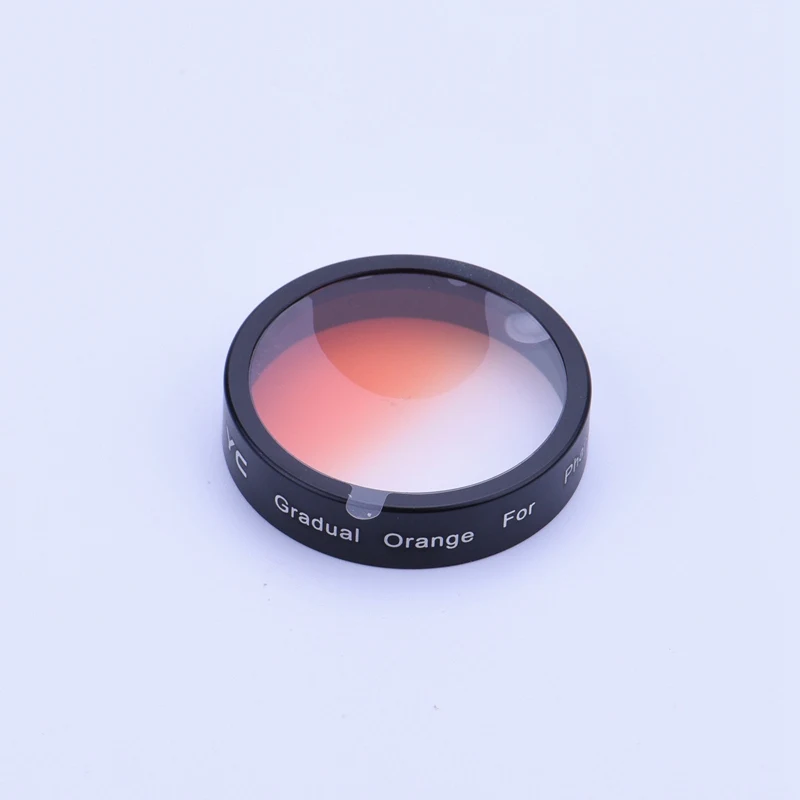Gradual Orange Оснастка на UV CPL ND4 ND8 ND16 ND2-400 фильтр объектива для DJI Phantom 3 Стандартный SE Phantom 4 беспилотный объектив аксессуары запасные части - Цвет: Gradual Orange