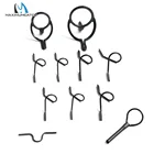 Набор направляющих для удочек Maximumcatch из титанахрома для 9 футов 4wt до 10wt, 11 шт. наконечников, крючки, аксессуары для рыбалки нахлыстом