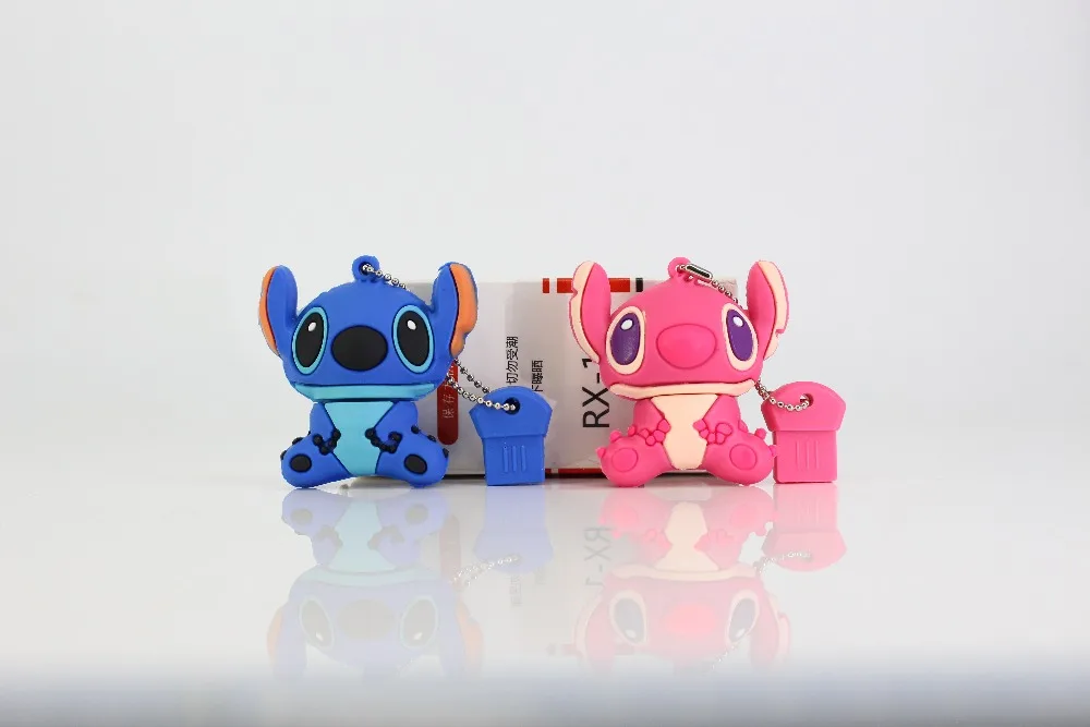 Мультяшный флеш-накопитель Dr. Memory Stitch USB Flash Drive 32 Гб 64 Гб 128 ГБ силиконовая Флешка 4 ГБ 8 ГБ 16 ГБ USB Stick диск для запоминания
