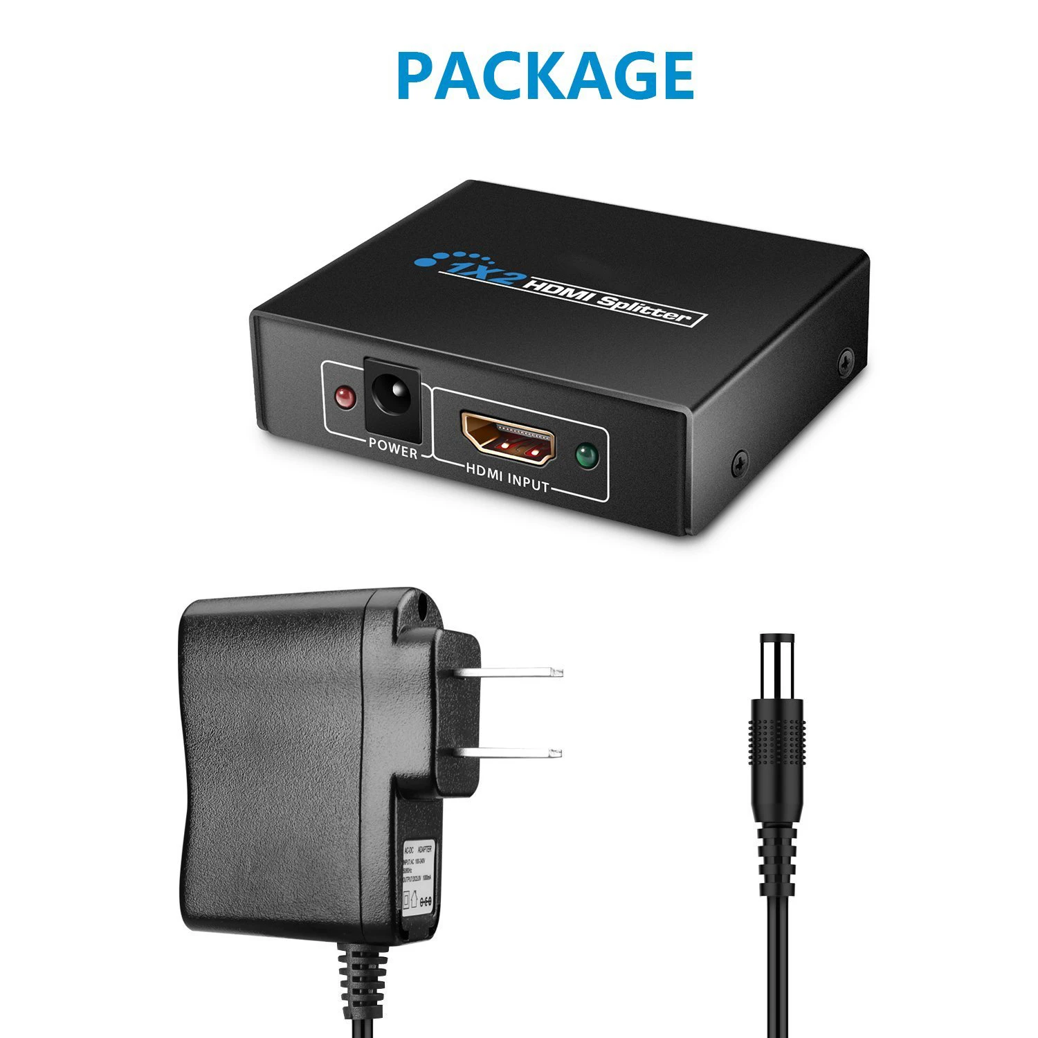 MOOL 1X2 HDMI разветвитель версии 1,4 разветвитель hdmi-сигнала двойной монитор HDMI сплиттер для Full HD 1080 P Поддержка 3D(один вход в