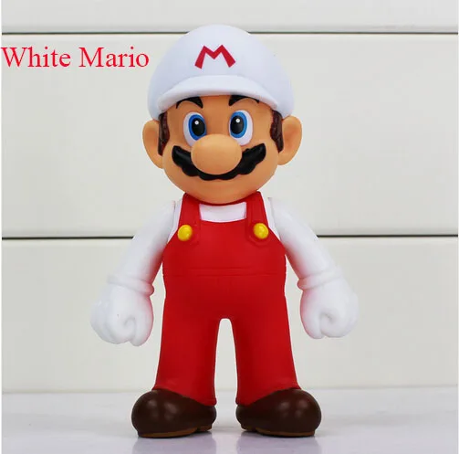 Free Shipping Super Mario Figure Toy Luigi PVC Doll Toys Fire Action Figures For Gift | Игрушки и хобби
