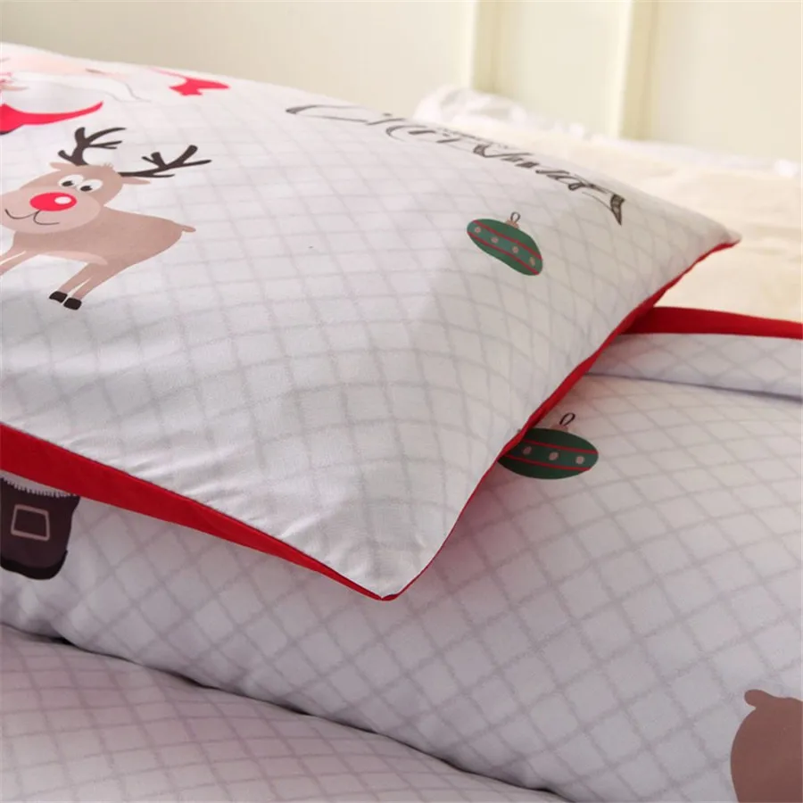 3D комплект постельного белья s queen/King size пододеяльник постельное белье Рождественский пододеяльник 3 шт. постельное белье 3d Печатный Комплект постельного белья King size