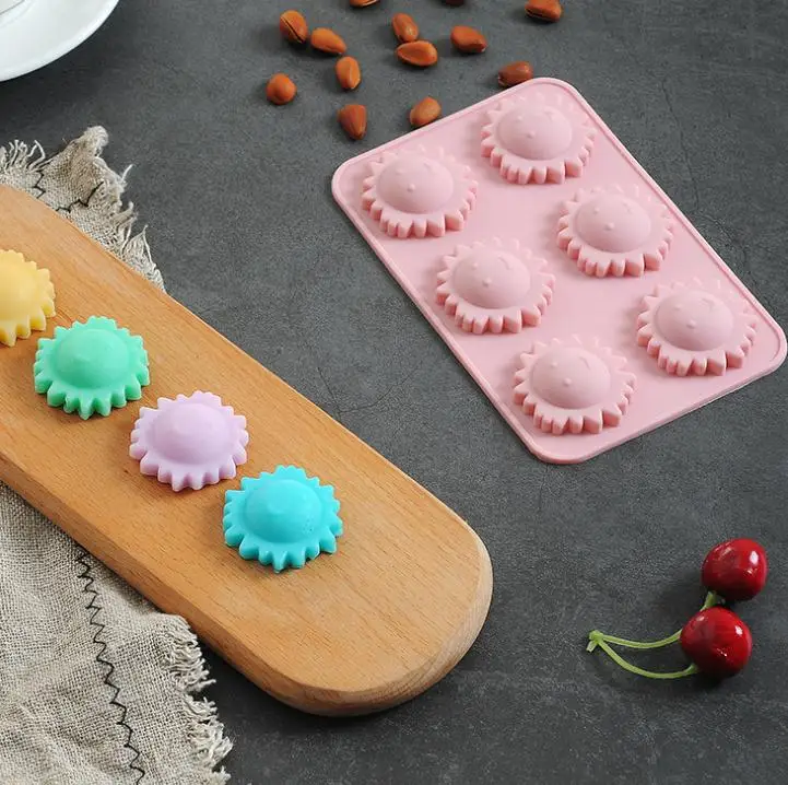 Washoploon 6 лезвия могут быть использованы для солнце Форма торт пресс форма