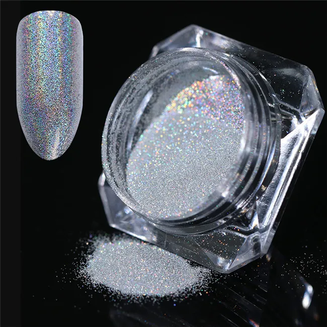Color 9 Born pretty, хамелеон, зеркальная Порошковая голографическая Серебристая Золотая блестящая Пыль для дизайна ногтей, пигмент для погружения ногтей, УФ-гель для ногтей - Цвет: Color 9