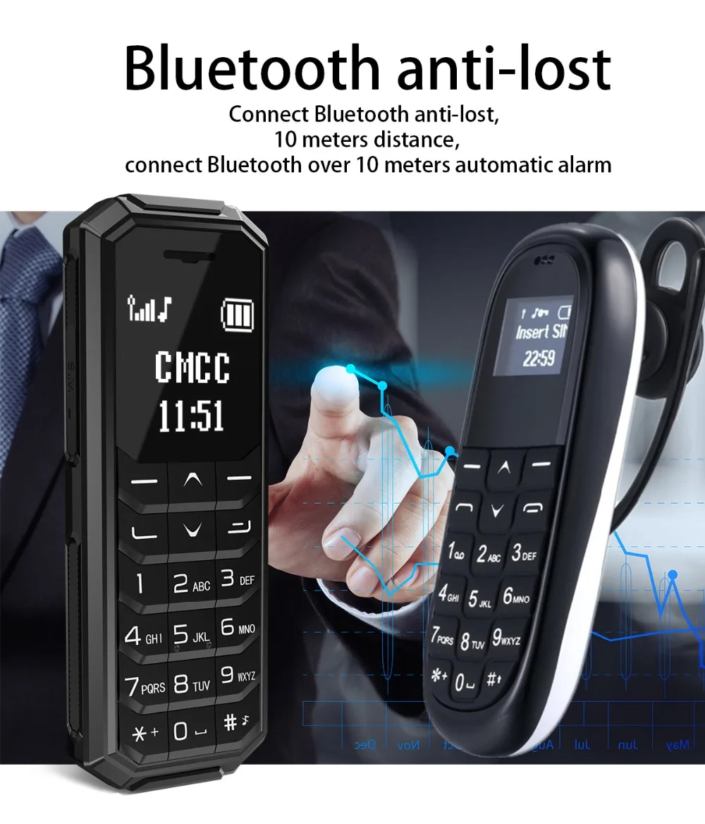 Мини bluetooth номеронабиратор мобильный телефон Fsmart KK1 KK2 0 66 дюйма маленький экран