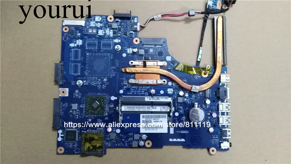 

For 15R M531R M531Rd 5535 laptop 33ND0 033ND0 YAW03 LA-9103P A10 5745M DDR3 integrated motherboard ,fully tested