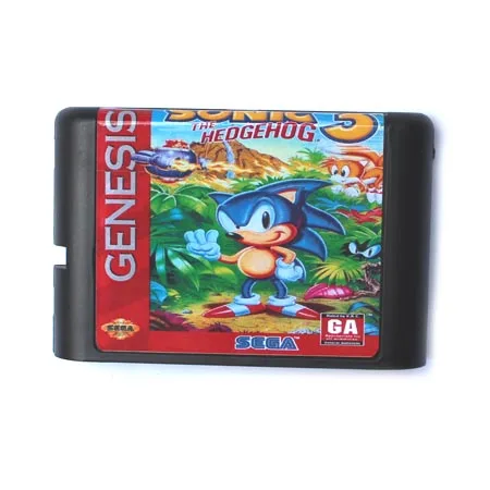 Sonic The Hedgehog 3 в штучной упаковке версия 16 бит MD игровая карта для sega Mega Drive и Genesis