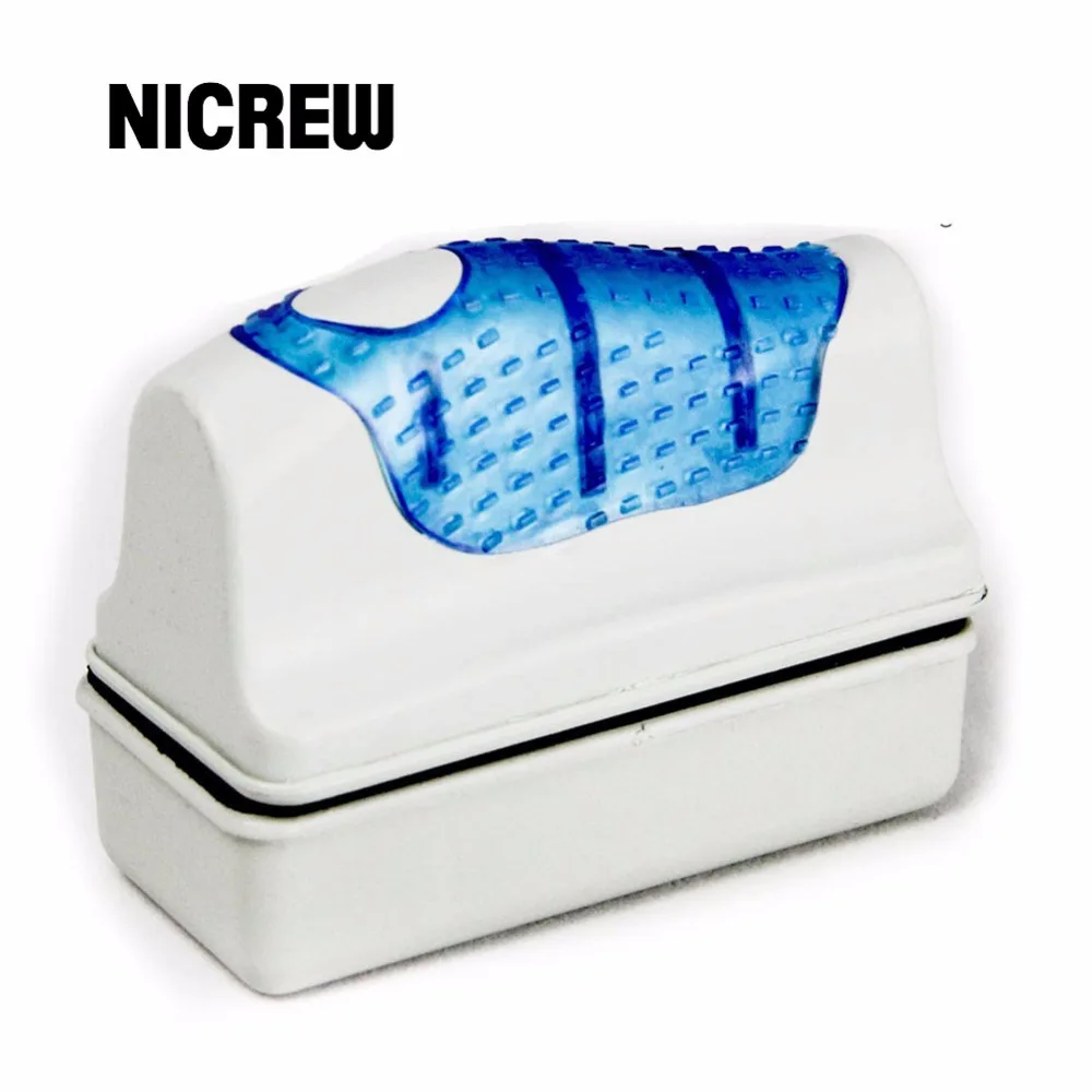 Nicrew аквариумная Магнитная щетка, щетка для аквариума, щетка для очистки стекла, скребок для водорослей, щетка для очистки, пластиковая губка, аксессуары, инструменты