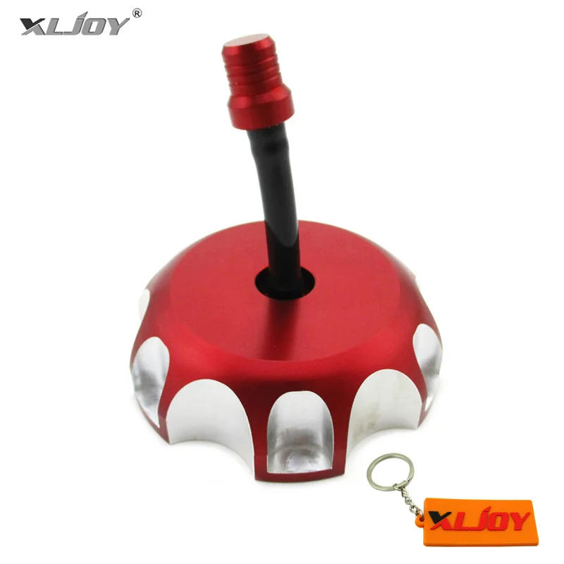 Алюминиевая крышка для топливного бака XLJOY Red CNC с вентиляционным клапаном