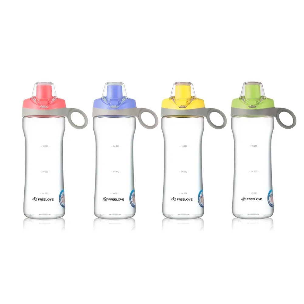 FREELOVE двойной прокладка крышки минимализм Спорт TPR держатель FDA Пластик Бутылки