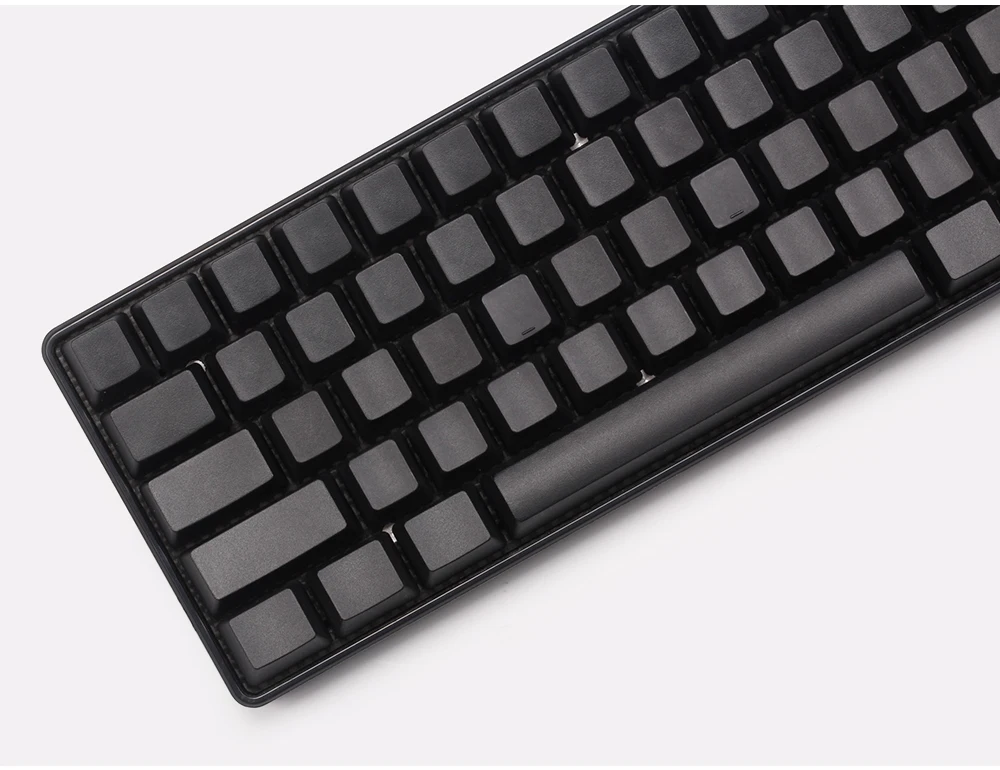 Пустой черный keycap толстый PBT ANSI OEM 61 Ключи для DZ60 GH60 cherry mx механическая клавиатура