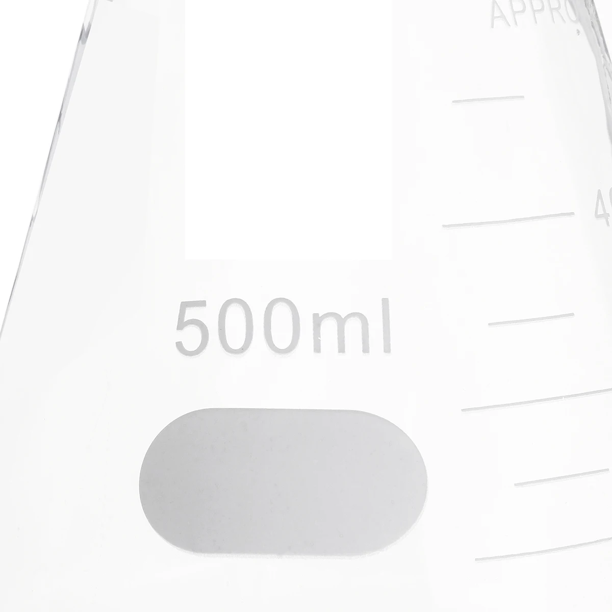 Стеклянная колба 500 мл коническая стеклянная бутылка Erlenmeyer лабораторная емкость