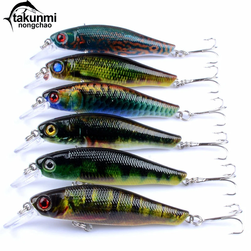 1 шт. приманка серия цветных рисунков в виде гольяна 8 5 см/8 7 г бионическая