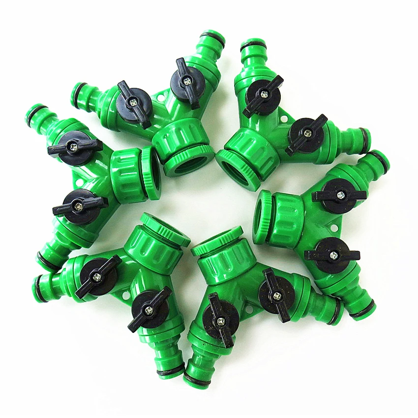 Регулируемый пластиковый быстроразъемный соединитель для воды Y образного типа