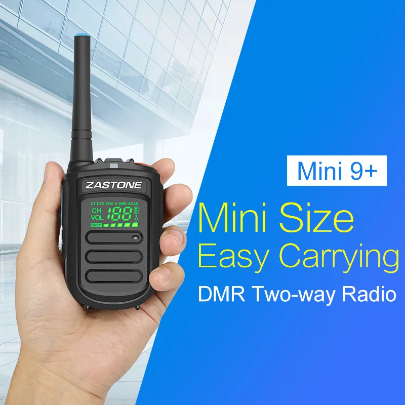 Zastone Mini9 Plus DMR портативная цифровая рация UHF 400-470MHz HF трансивер коммуникатор портативный двухстороннее радио