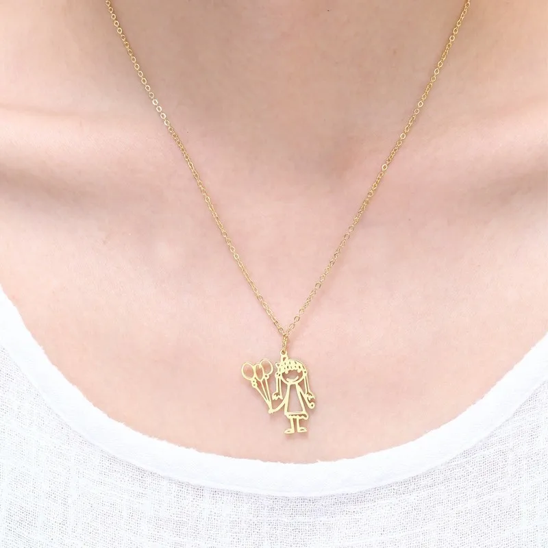 RIR Милые ожерелья для Gifs с воздушным шаром Модное детское ожерелье подвеской