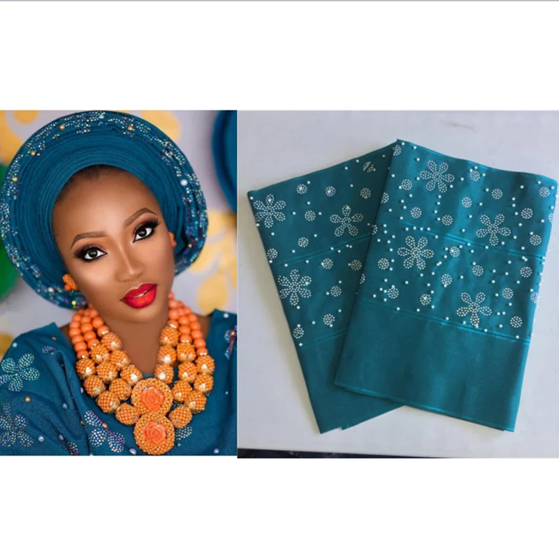 

Popular Style African Women Aso Oke And Nigeria Headtie Gele Aso Oke For Women Head Wrap Party Wedding 40