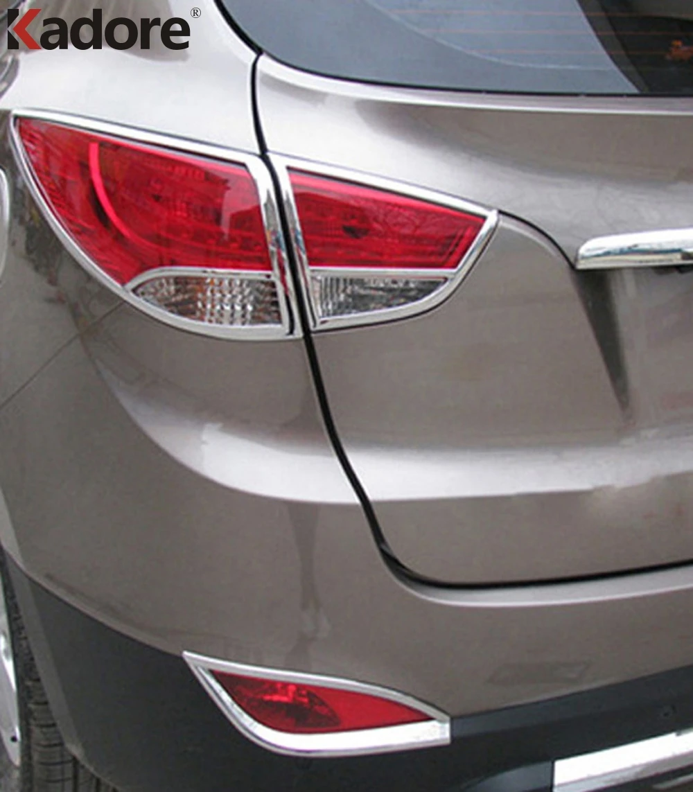 Для Hyundai Tucson IX35 2010 2014 высокое качество АБС хром задняя фара декоративная крышка