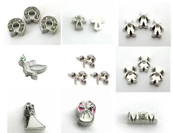 20 шт./лот лот лошадь голубь невеста мама мальчик девочка плавающий медальон