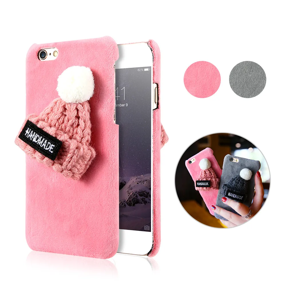 2019 Kisscase пушистый чехол для iPhone 6 6s 7 8 плюс шляпа своими руками X 5 5S SE Plus случаях