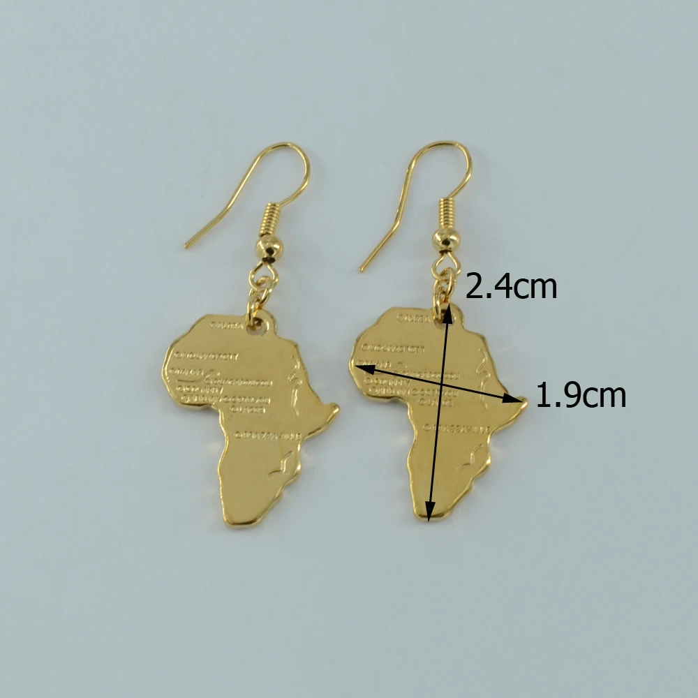 Женские серьги в виде карты Африки|Серьги-подвески| |