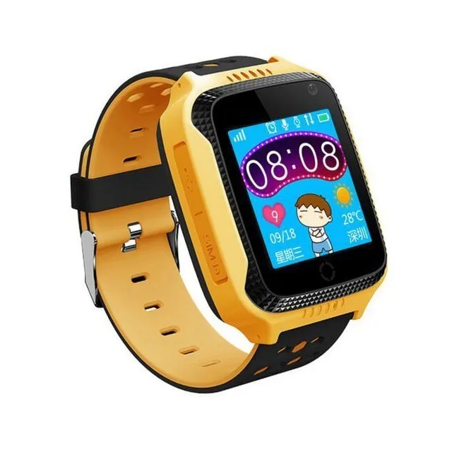 COXRY Smart Watch Kids Gps With Camera Flashlight Baby Watch SOS Call Location Device Tracker For Children Safe PK Q100 Q90 Q60 - Цвет: Цвет: желтый