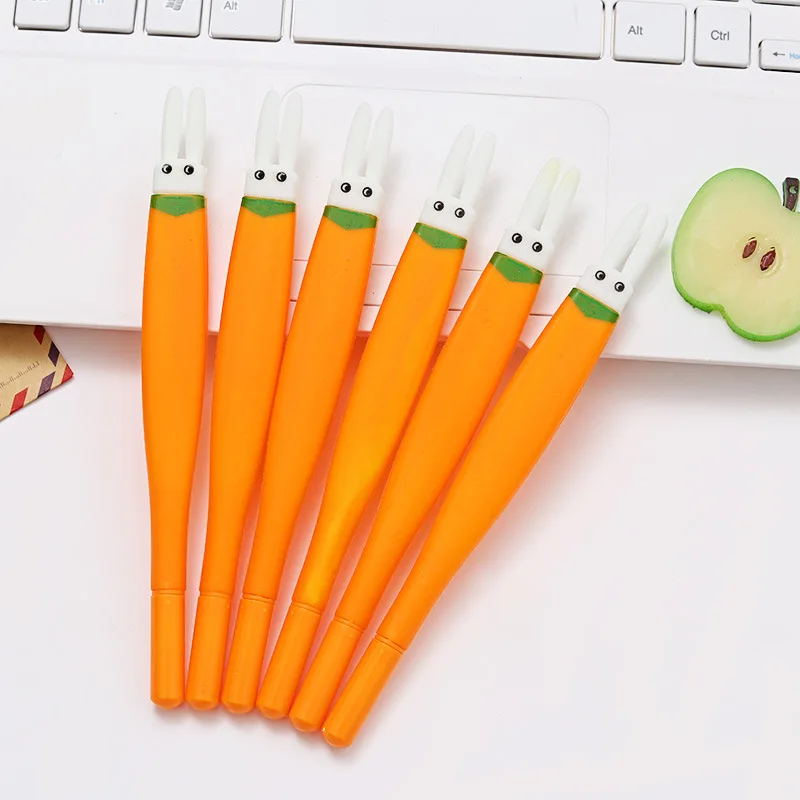 

100 Pcs Rabbit Ear Creative Neutral Pen Student Stationery Office Signature Pen kawaii school supplies