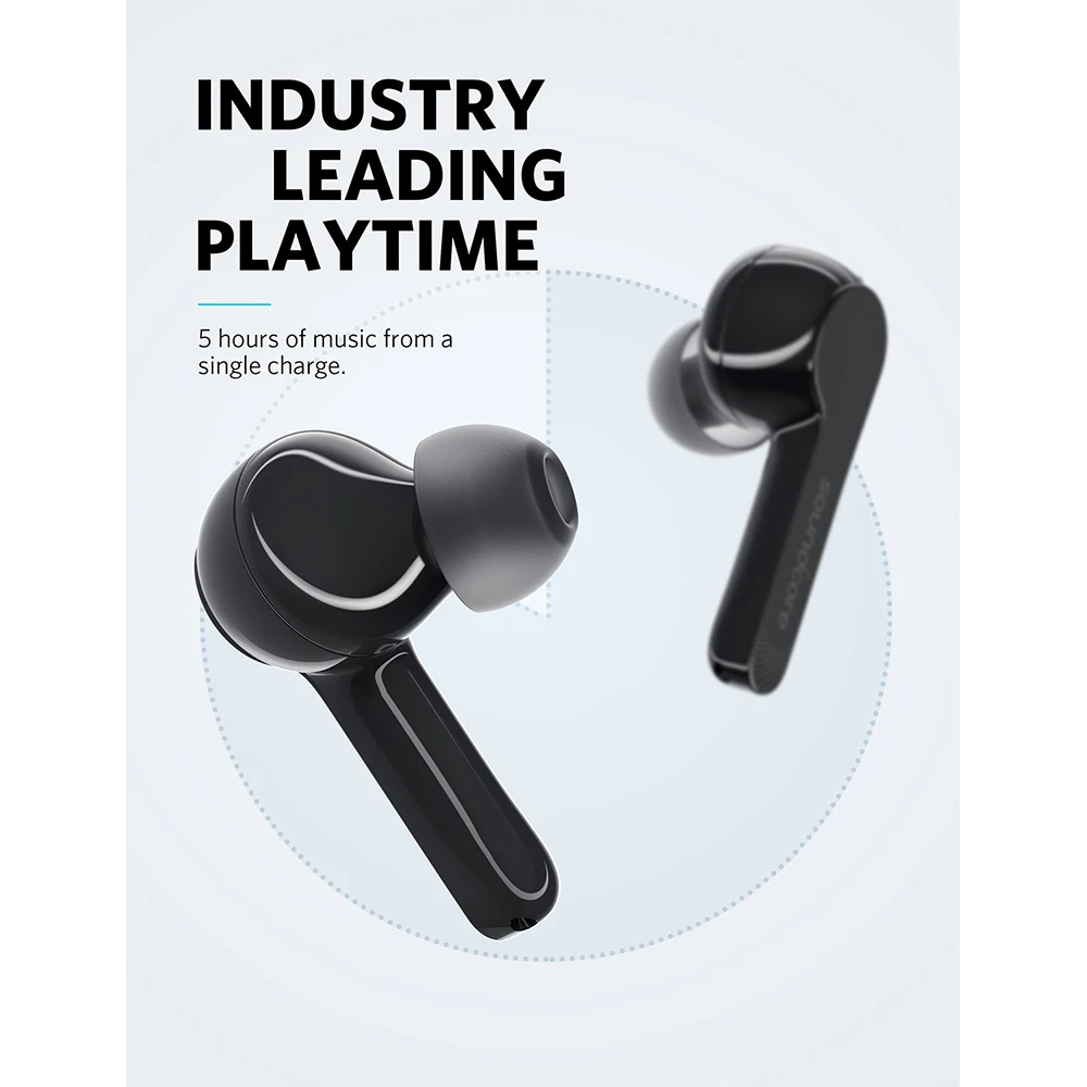 Беспроводные наушники Soundcore, Anker Liberty Air Bluetooth 5, наушники с сенсорным управлением, Графен Улучшает звук с шумоподавлением Micro