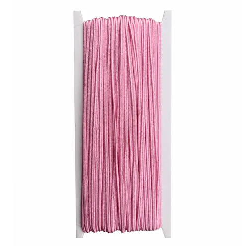 pink 16 Colors 34 yards/lot(31Meter) Approx.3mm Chinese Soutach Snake Belly Nylon Rope Cord Soutache DIY Jewelry Material Accessories - Цвет: pink