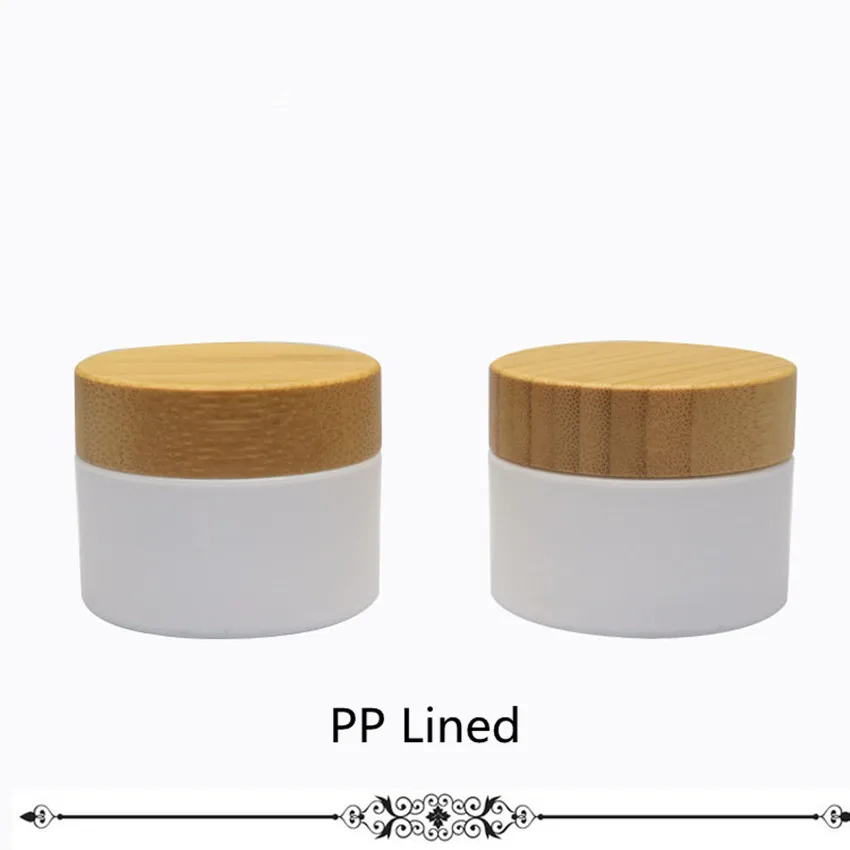 10 шт. Экологичная бамбуковая пустая многоразовая Косметическая банка для