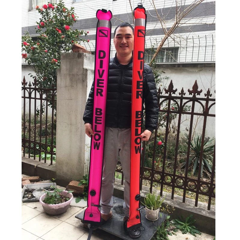 1 8 м SMB Защитная сигнальная трубка аксессуары для подводного плавания Высокая Viz