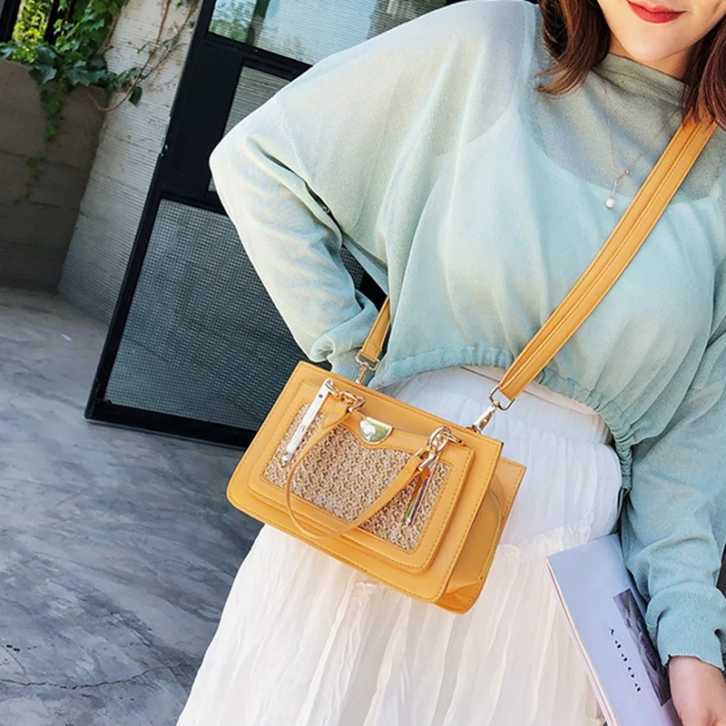 Франция иностранная ручная соломенная сумка модная сумка-мессенджер дикая Ins Packet