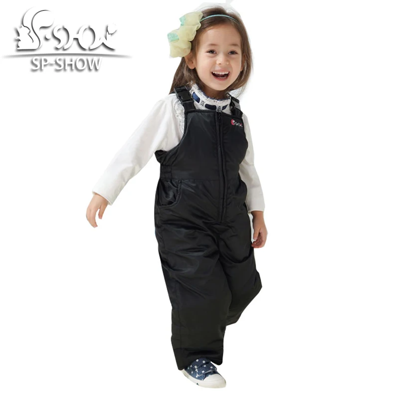 SP-SHOW зимние детские прямые брюки для мальчиков и девочек однотонные хлопковые на