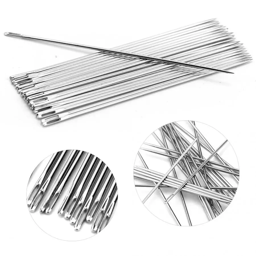 25Pcs Practical Metal Jewelry Processing Tool Threading String Beading Repairing Making Needle Accessories for Jeweler l | Украшения и