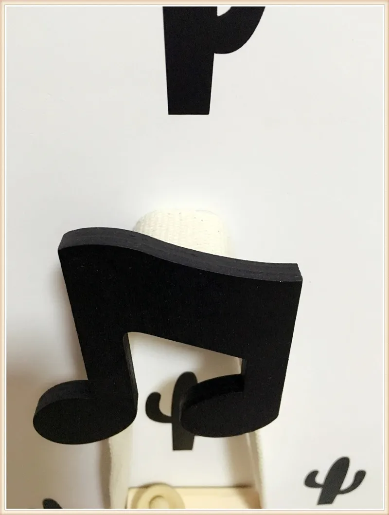 Крючок для нот в скандинавском стиле деревянный украшение детской комнаты