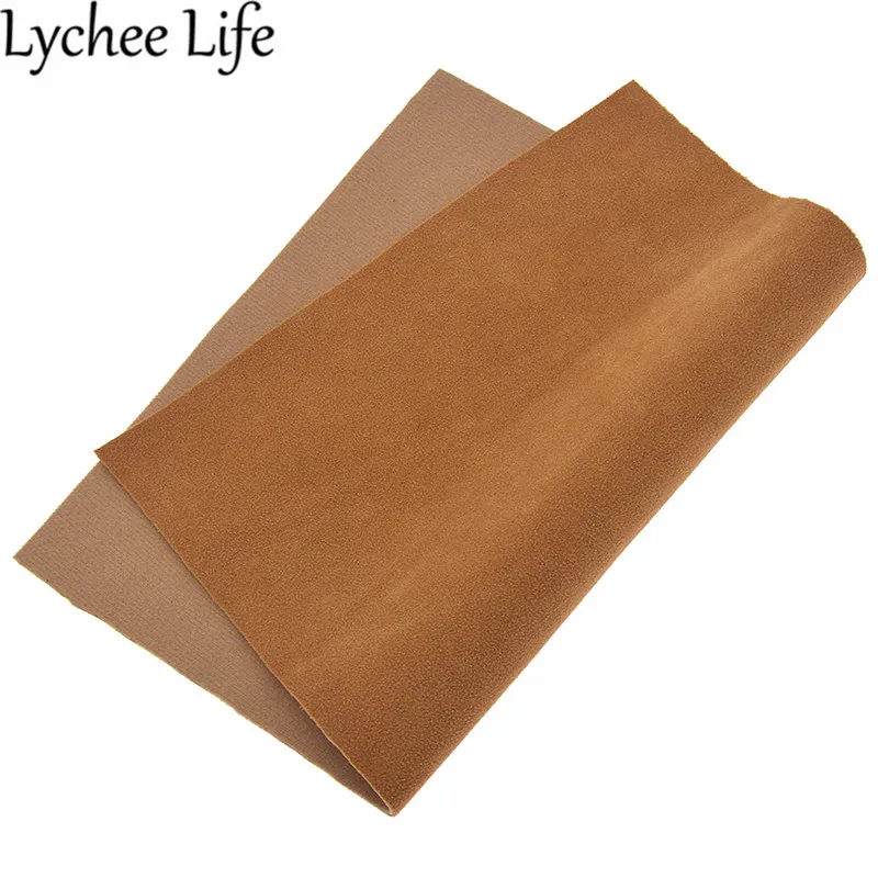 3 Lychee Life однотонная замшевая ткань A4 PU 29x21 см Ткань DIY Современная домашняя одежда текстиль швейная ткань аксессуары - Цвет: 3