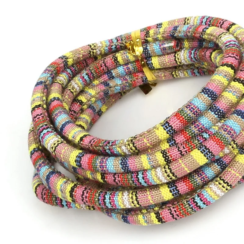3 м/лот Новое поступление многоцветная веревка из ткани в богемском стиле шнур