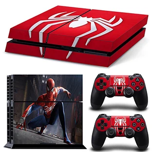 GOOYIYO-для sony PS4 наклейка PlayStation 4 кожа консоль контроллеры виниловая наклейка PS4 Человек-паук полная кожа - Цвет: TN01-8562
