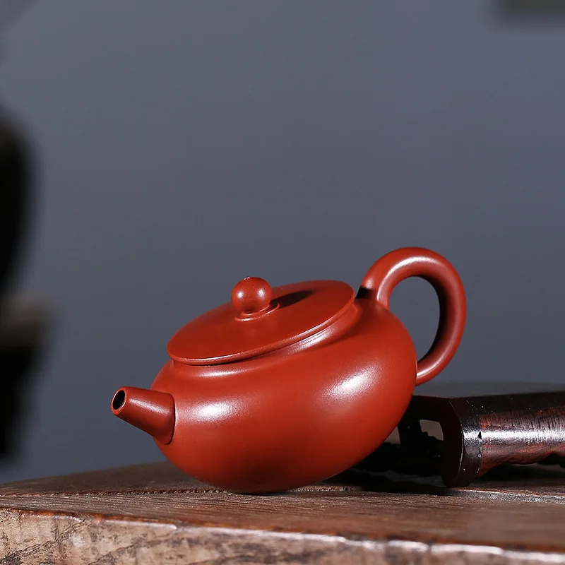 Горшок из натуральной сырой руды ручной работы Dahongpao плоский горшок Кунг фу