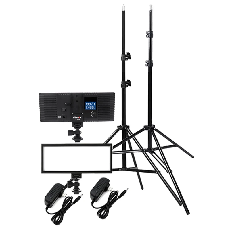 Viltrox 2x L132T 3300 5600K мини Светодиодная панель для заливки видео + адаптер переменного