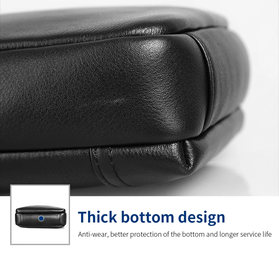 Cobbler Legend Genuine Leather Bag High Quality Shoulder Handbag Crossbody Bags for Men Messenger Black Luxury Brand Sling Bag