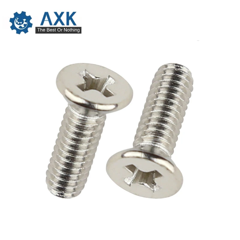 Машинный винт 1/4 шт./лот болт с плоской головкой Verbus Ripp Phillips нержавеющая сталь и