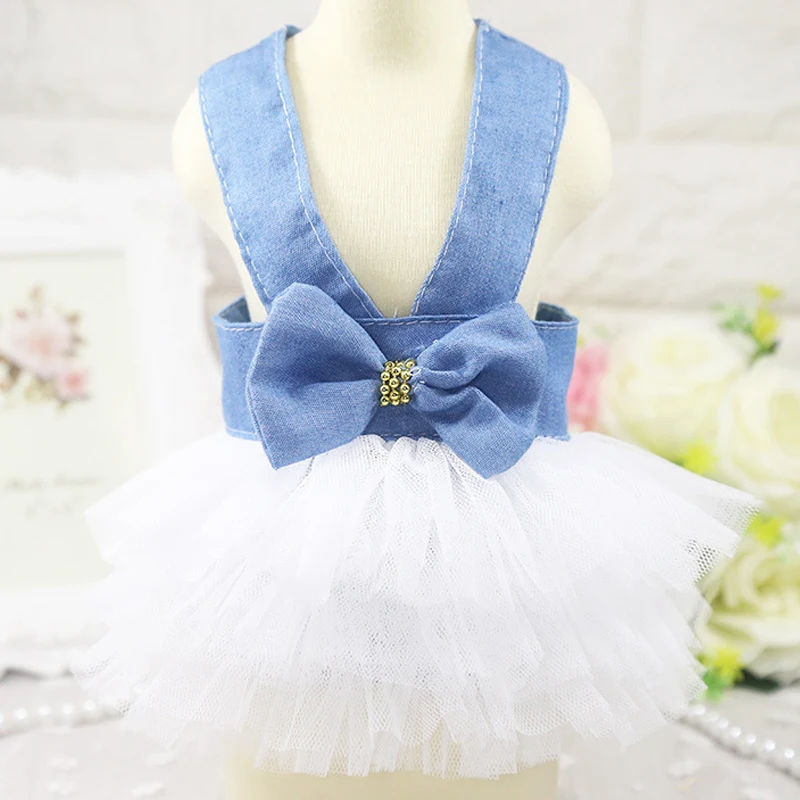 Весной и летом для домашних животных собак одежда платье принцессы вечерние