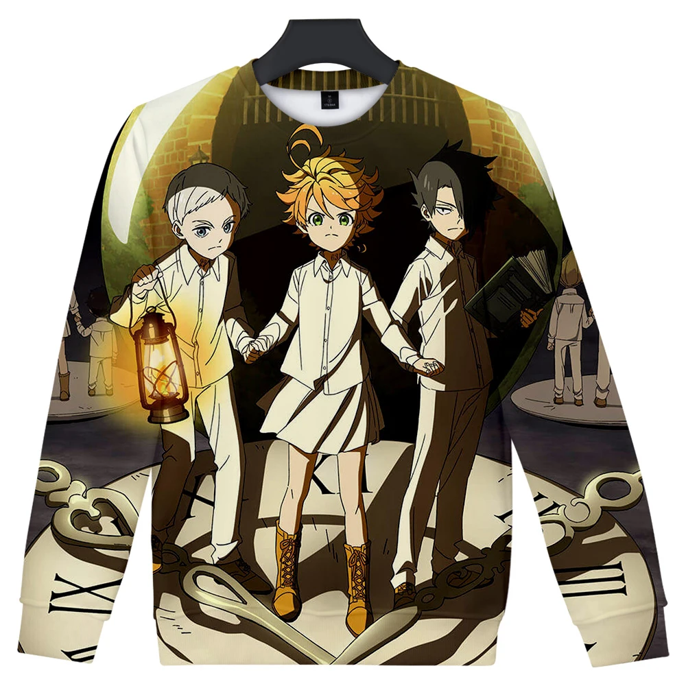 Свитер jungkook с надписью Promised Neverland Grace Field Science Фантастика модный свободный свитер