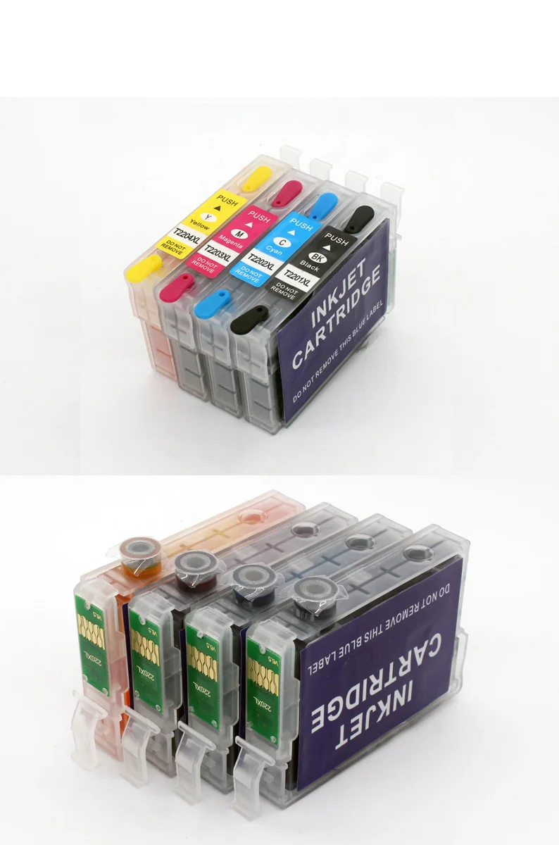 4PK T2201XL-T2204XL картридж со съедобными чернилами для epson Expression XP-320 XP-420 XP-424 рабочая WF-2630