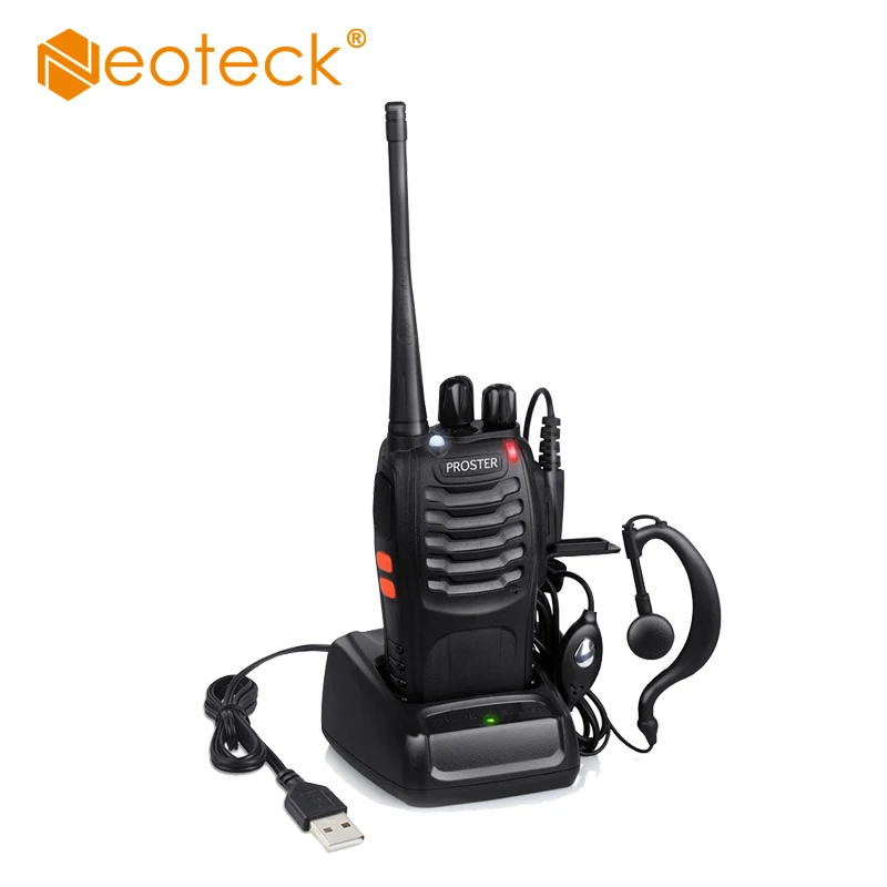 Neoteck BF-888S рация UHF 400-470 МГц двухстороннее радио 16CH длинный диапазон 16CH портативный приемопередатчик с Портативная рация с наушниками