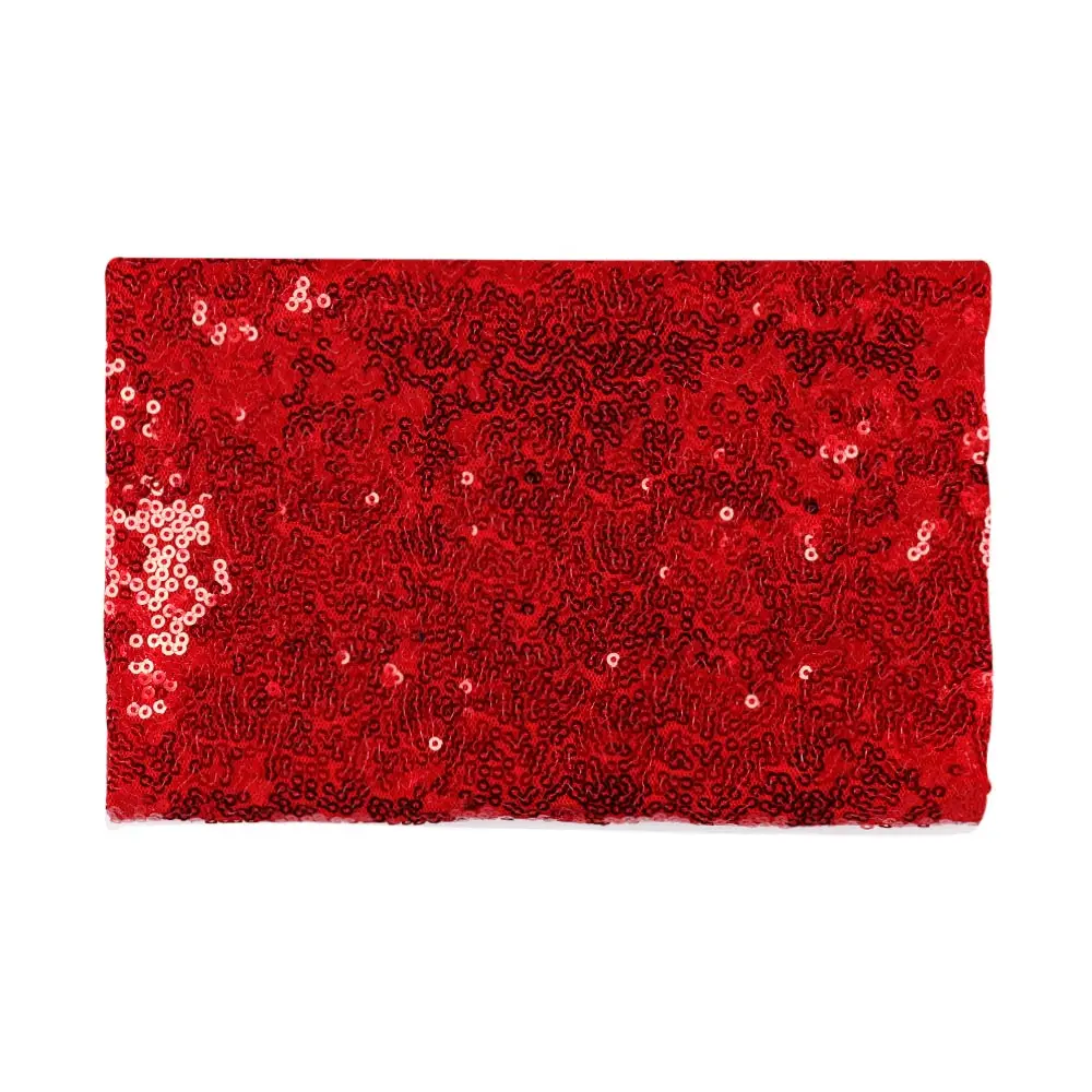 red 40*50 см блестящая ткань 3 мм зашифрованная блестящая ткань золотого и серебряного цвета для одежды/части подушки вечерние украшения стола - Цвет: red