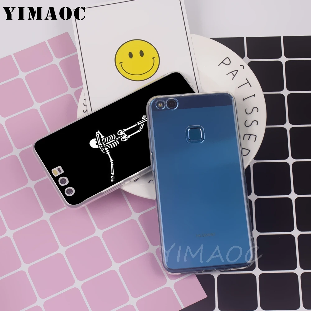 Мягкий чехол YIMAOC I don t Care для Huawei P8 P9 P10 P20 P30 Lite Pro P smart 2019 | Мобильные телефоны и