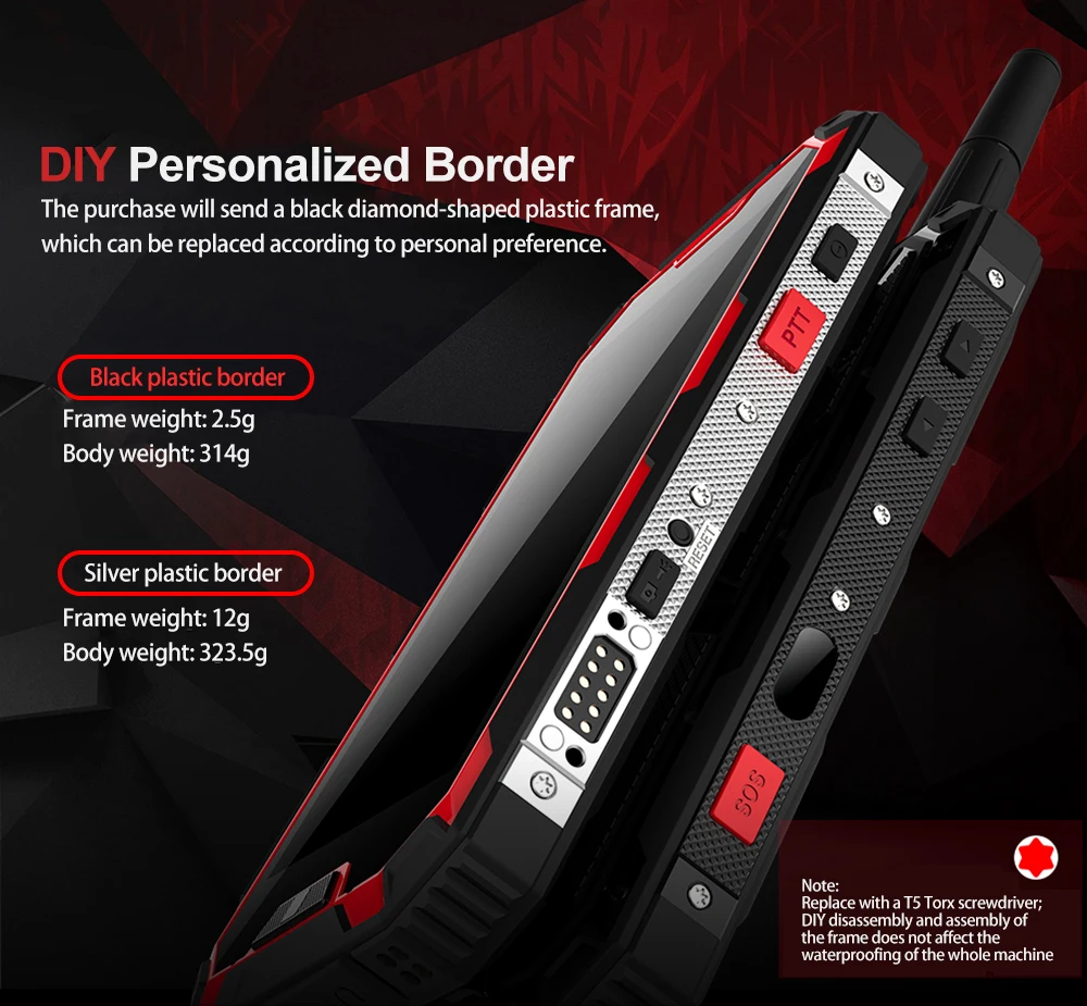 CONQUEST S8 прочный смартфон 4 Гб 64 Гб рация IP68 Телефон ГЛОНАСС 6000 мАч батарея NFC 4G LTE IP68 противоударный прочный телефон